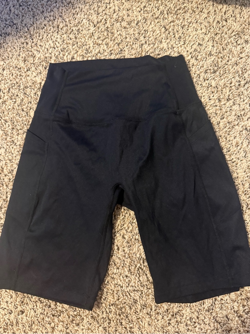 Born Primitive Black High-Waist Bike Shorts with Side Panels